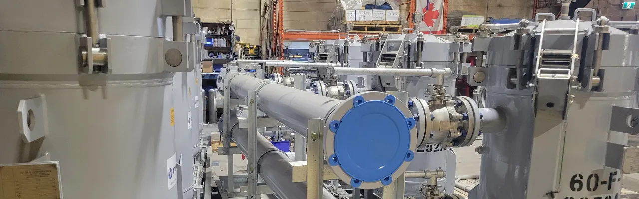 Filtration equipment display