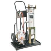 SL vessel on a portable cart with a pump